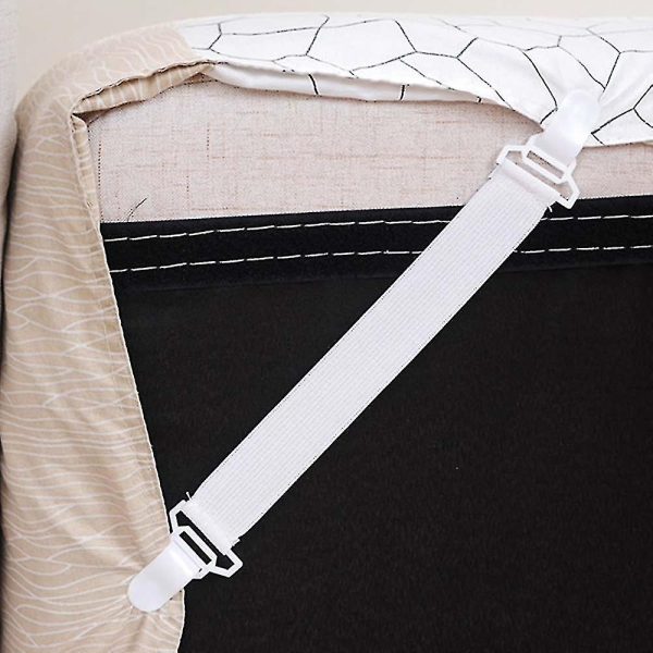 4Pcs Elastic Bed Sheet Holder Clips | Anti-Slip Fixing Bands