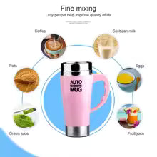 Auto Magnetic Self-Stirring Mug – 450ml Electric Coffee & Tea Cup