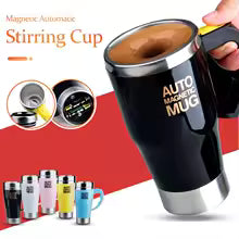 Auto Magnetic Self-Stirring Mug – 450ml Electric Coffee & Tea Cup
