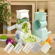 3-in-1 Manual Veg Cutter & Grater β Stainless Steel Kitchen Gadget