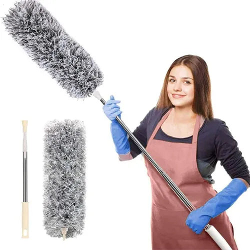 Extendable Microfiber Duster with Long Handle – High-Quality Fan & Dust Cleaner
