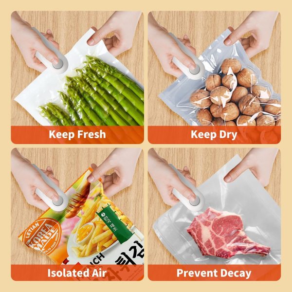 Heat Sealing Machine 2-in-1 | USB Rechargeable Mini Food Sealer & Cutter | Snack & Plastic Bag Sealer