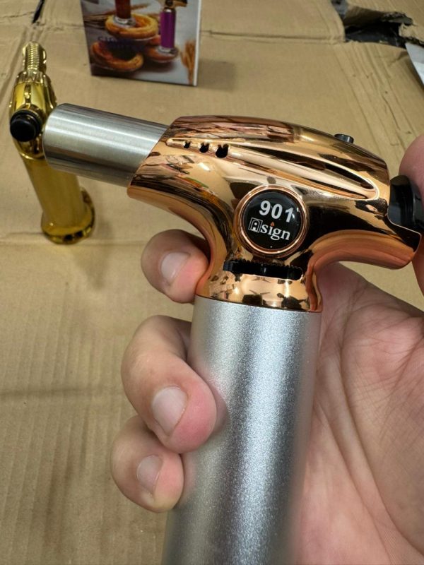 Refillable Jet Torch Lighter – Windproof for BBQ, Cigar & Kitchen