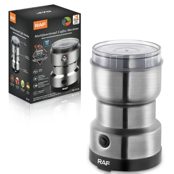 Raf R.7113 Electric Coffee & Spice Grinder – Stainless Steel
