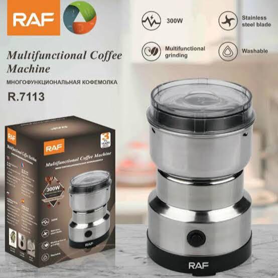 Raf R.7113 Electric Coffee & Spice Grinder – Stainless Steel