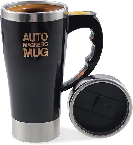 Auto Magnetic Self-Stirring Mug – 450ml Electric Coffee & Tea Cup