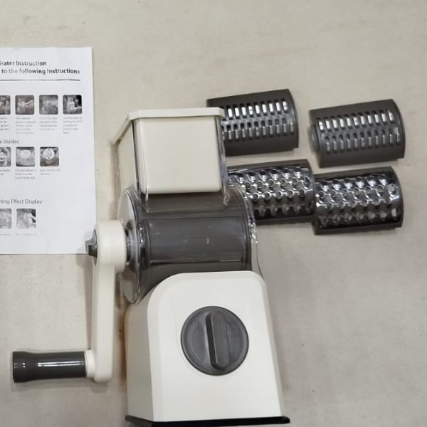 3-in-1 Manual Veg Cutter & Grater β Stainless Steel Kitchen Gadget