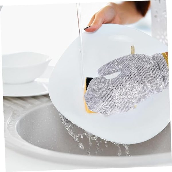 1 Pc Multipurpose Wire Dishwashing Glove | Heat-Resistant & Non-Scratch Cleaning Cloth