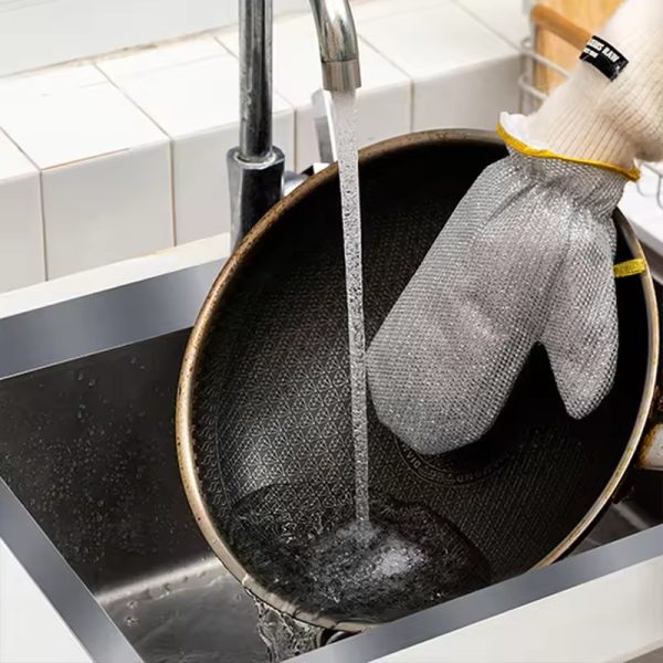 1 Pc Multipurpose Wire Dishwashing Glove | Heat-Resistant & Non-Scratch Cleaning Cloth