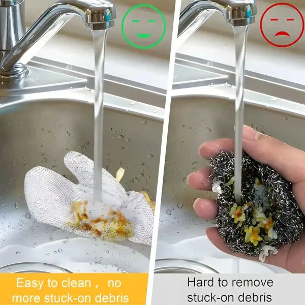 1 Pc Multipurpose Wire Dishwashing Glove | Heat-Resistant & Non-Scratch Cleaning Cloth