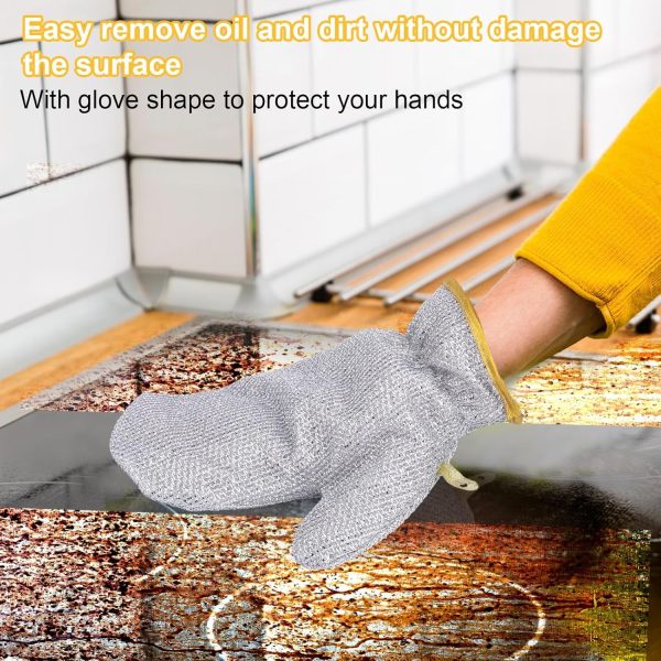 1 Pc Multipurpose Wire Dishwashing Glove | Heat-Resistant & Non-Scratch Cleaning Cloth
