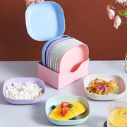 10pcs Snack Plates 🍽️ | Creative Spit Bone Dish Set for Snacks & Seeds