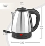 Automatic Electric Kettle 2L – Stainless Steel, Temp Control, LED Display, Auto Shut‑Off (1000W, 220V)