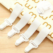 4Pcs Elastic Bed Sheet Holder Clips | Anti-Slip Fixing Bands