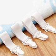 4Pcs Elastic Bed Sheet Holder Clips | Anti-Slip Fixing Bands