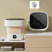 6.5l Portable Foldable Washing Machine Basket Random Color