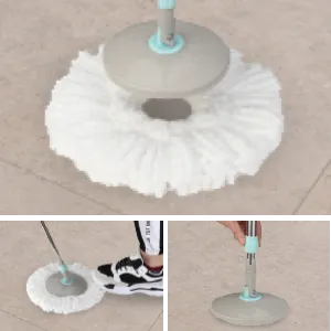 360° Rotating Magic Mop with Bucket | Microfiber Deep Cleaning Mop