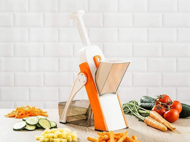 Brava Spring Adjustable Vegetable Slicer | Multipurpose Cutter for Kitchen