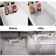 60×200cm Silver Foil Kitchen Sticker – Oilproof, Waterproof, Self-Adhesive
