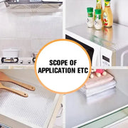 60×200cm Silver Foil Kitchen Sticker – Oilproof, Waterproof, Self-Adhesive