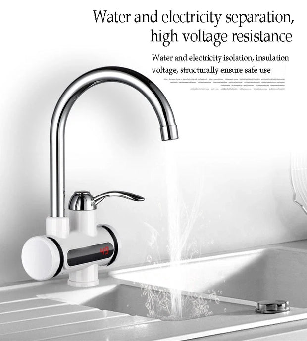 Electric Water Heating Faucet nw000403 | Instant Hot Water Tap for Kitchen & Bathroom | Display