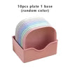 10pcs Snack Plates 🍽️ | Creative Spit Bone Dish Set for Snacks & Seeds