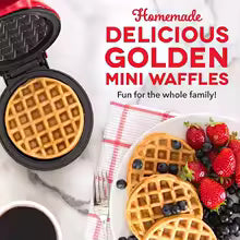 Mini Waffle Maker 🍽️ | Non-Stick, Easy Clean – Random Color
