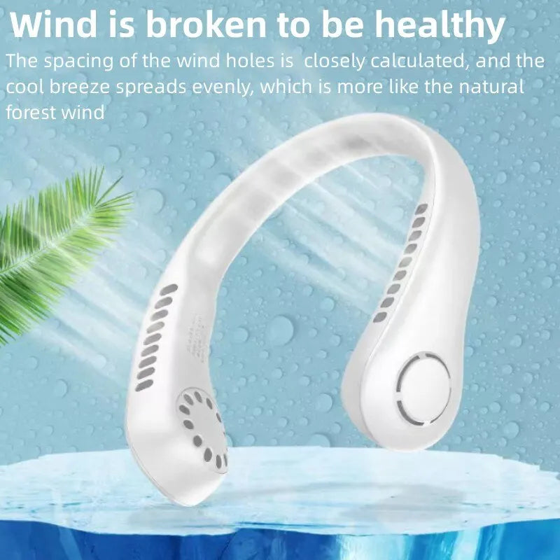 Portable Bladeless Neck Fan | Rechargeable Hands-Free Fan (Random Color)
