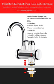 Electric Water Heating Faucet nw000403 | Instant Hot Water Tap for Kitchen & Bathroom | Display