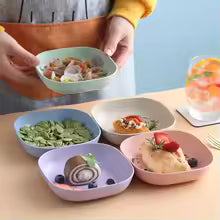 10pcs Snack Plates 🍽️ | Creative Spit Bone Dish Set for Snacks & Seeds