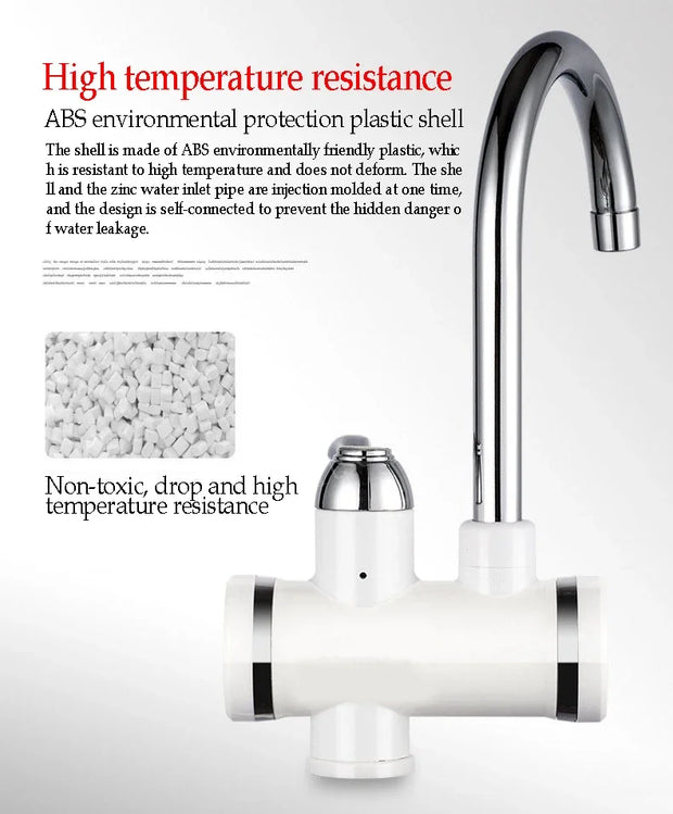 Electric Water Heating Faucet nw000403 | Instant Hot Water Tap for Kitchen & Bathroom | Display