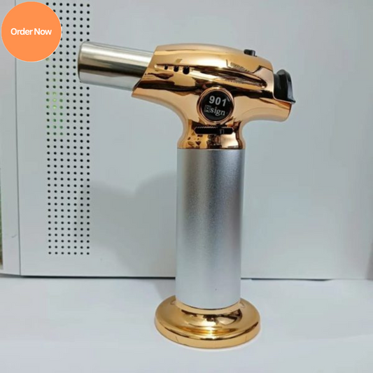 Refillable Jet Torch Lighter – Windproof for BBQ, Cigar & Kitchen