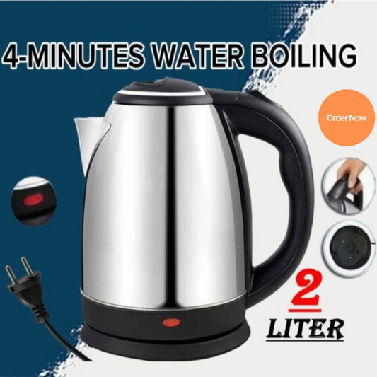 Automatic Electric Kettle 2L – Stainless Steel, Temp Control, LED Display, Auto Shut‑Off (1000W, 220V)