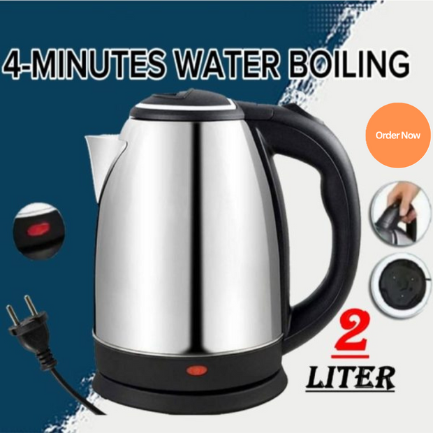 Automatic Electric Kettle 2L – Stainless Steel, Temp Control, LED Display, Auto Shut‑Off (1000W, 220V)