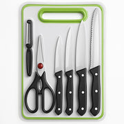 6-in-1 Kitchen Knife Set – Stainless Steel Blades & Tools