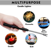 Rechargeable Arc Lighter – Windproof & Flameless with Safety Lock + 360° Flex Head