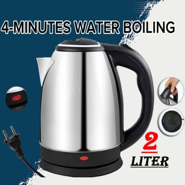 Automatic Electric Kettle 2L – Stainless Steel, Temp Control, LED Display, Auto Shut‑Off (1000W, 220V)