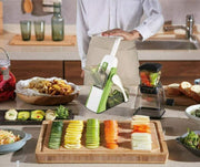 Brava Spring Adjustable Vegetable Slicer | Multipurpose Cutter for Kitchen