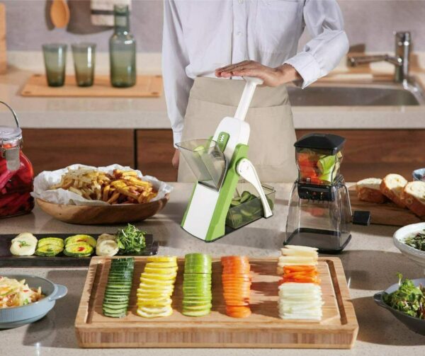 Brava Spring Adjustable Vegetable Slicer | Multipurpose Cutter for Kitchen