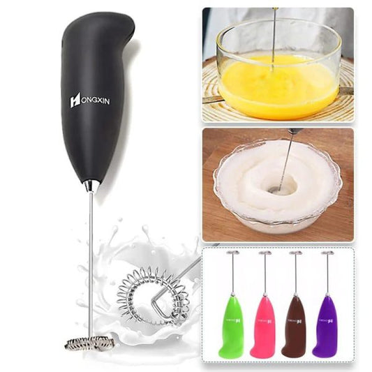 Electric Mini Egg Beater Whisk Mixer – Cell Operated Milk & Coffee Stirrer