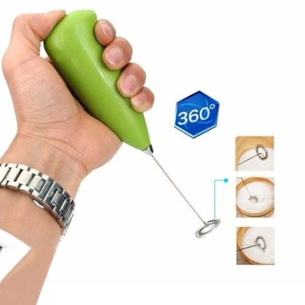 Electric Mini Egg Beater Whisk Mixer – Cell Operated Milk & Coffee Stirrer