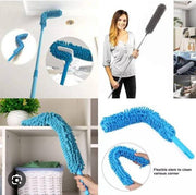 Flexible Microfiber Duster with Telescopic Metal Rod – Perfect for Fan & High Reach Cleaning