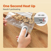 Heat Sealing Machine 2-in-1 | USB Rechargeable Mini Food Sealer & Cutter | Snack & Plastic Bag Sealer