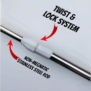 6ft Extendable Solar Panel Cleaning Brush with Water Flow | Soft Bristle Long Reach Rod