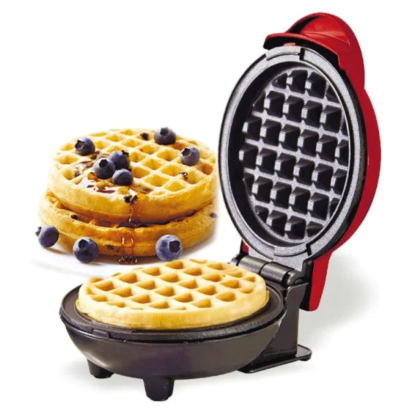 Mini Waffle Maker 🍽️ | Non-Stick, Easy Clean – Random Color