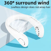 Portable Bladeless Neck Fan | Rechargeable Hands-Free Fan (Random Color)