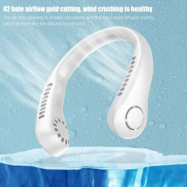 Portable Bladeless Neck Fan | Rechargeable Hands-Free Fan (Random Color)