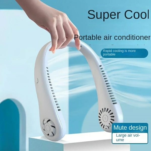 Portable Bladeless Neck Fan | Rechargeable Hands-Free Fan (Random Color)