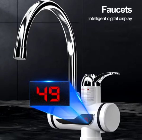 Electric Water Heating Faucet nw000403 | Instant Hot Water Tap for Kitchen & Bathroom | Display