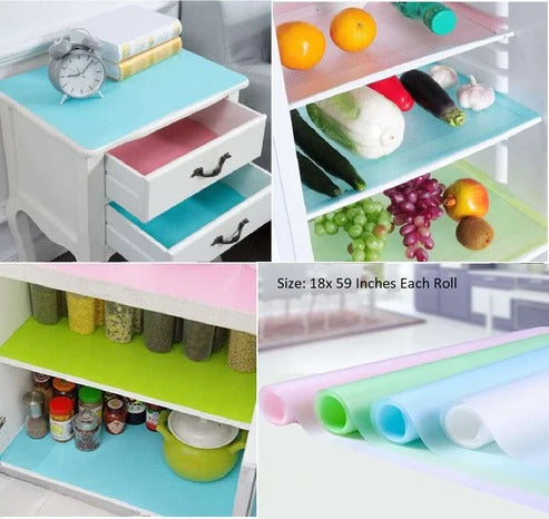 Refrigerator Mats & Shelf Liners – Waterproof, Washable, Multi Colors